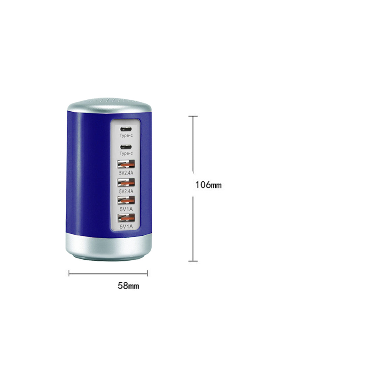 Tower USB With 6 High Speed Charging Ports